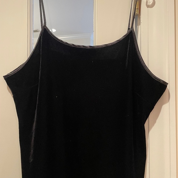 SilkLand Velvet Camisole, Size L, Black - Picture 1 of 3
